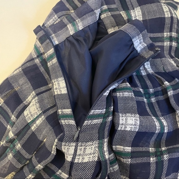 Joie Silk Plaid Pleated Mini Skirt - Picture 5 of 11